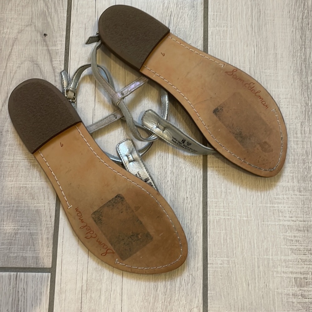 Sam Edelman silver sandals - Picture 2 of 2